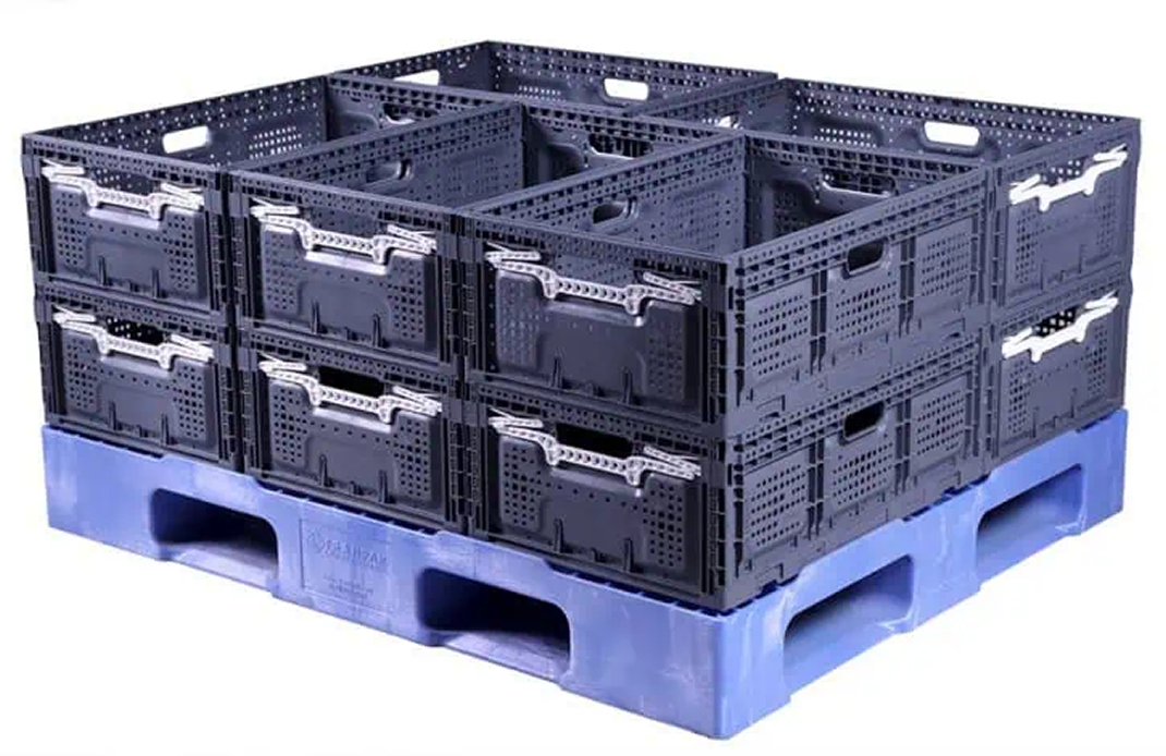Polyfuze mono material labeling for reusable plastic assets